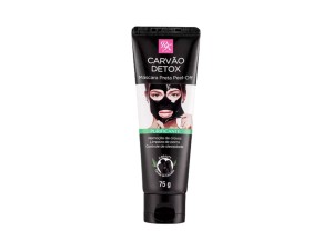 MÁSCARA PRETA PEEL-OFF CARVÃO DETOX RUBY KISS 75G