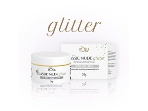 GEL CLASSIC NUDE GLITTER VÓLIA 24G