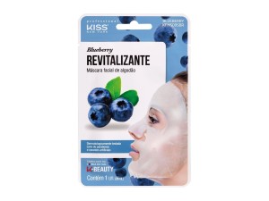 MASCARA FACIAL KISS NEW YORK BLUEBERRY REVITALIZANTE 1UND