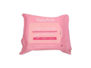 LENÇO FACIAL RUBY ROSE REMOVEDOR DE MAQUIAGEM 25UNDS